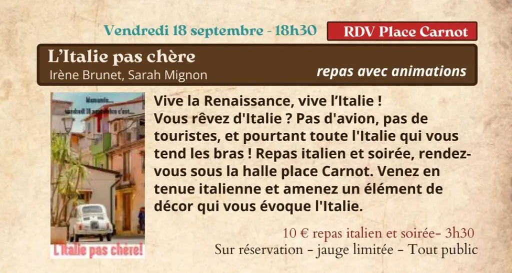 italie pas chère
