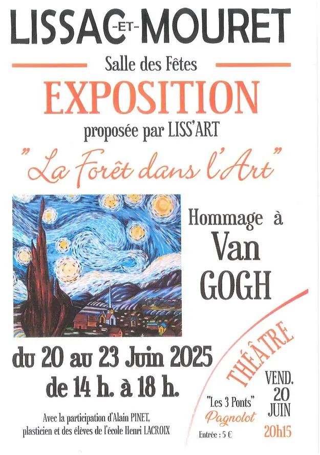 affiche exposition liss'art : la forêt dans l'art