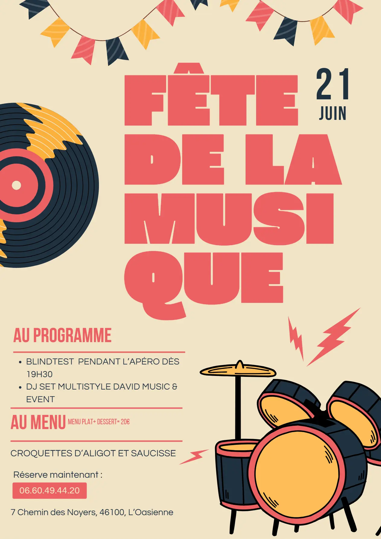 Affiche fête de la musique