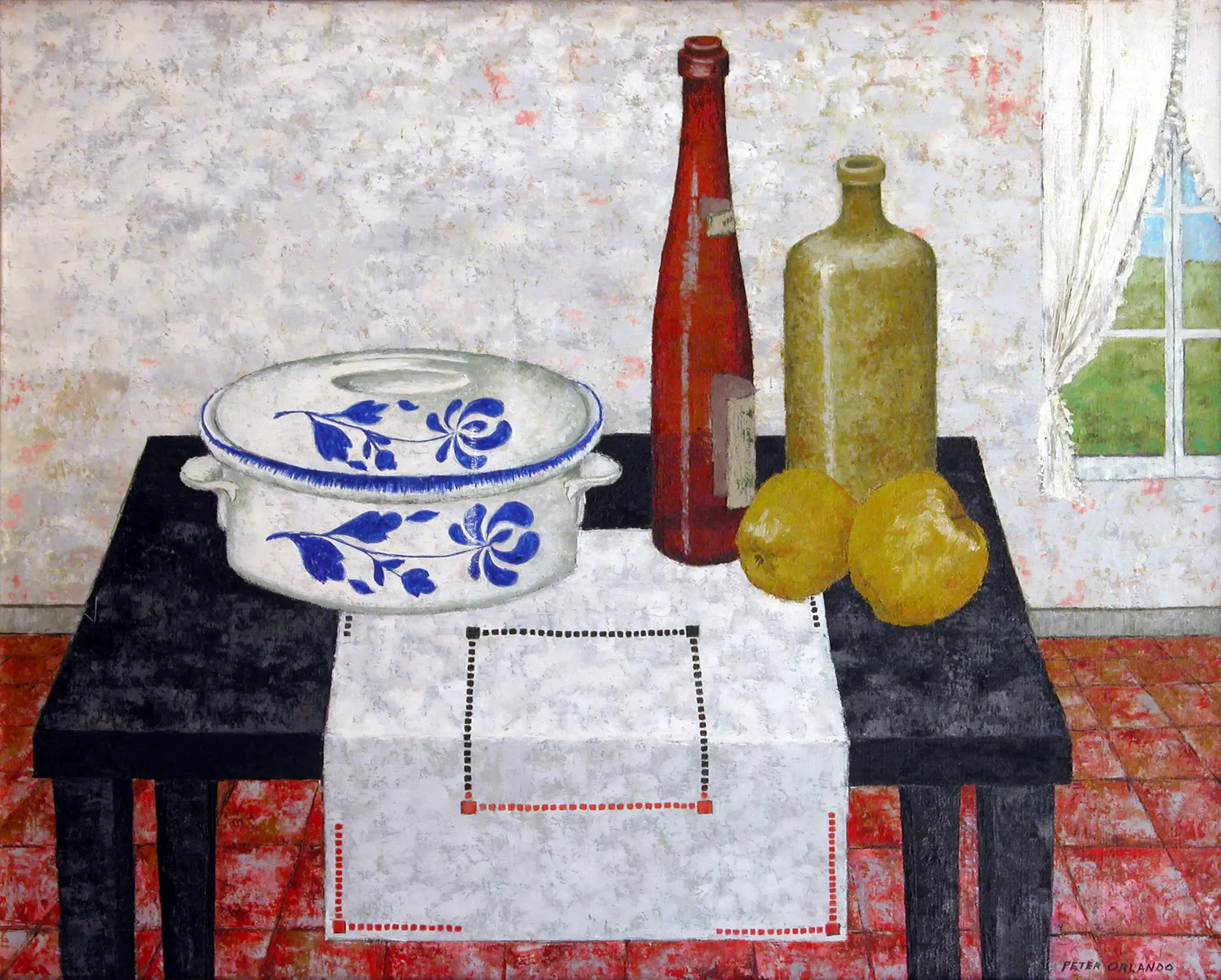 ©Peter ORLANDO, La bouteille Rouge
