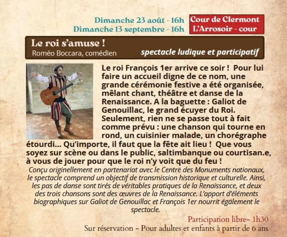 le roi s’amuse !