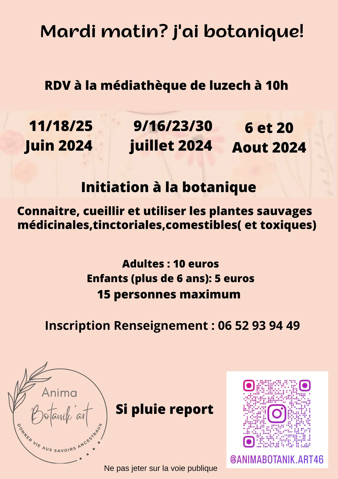 sorties botaniques