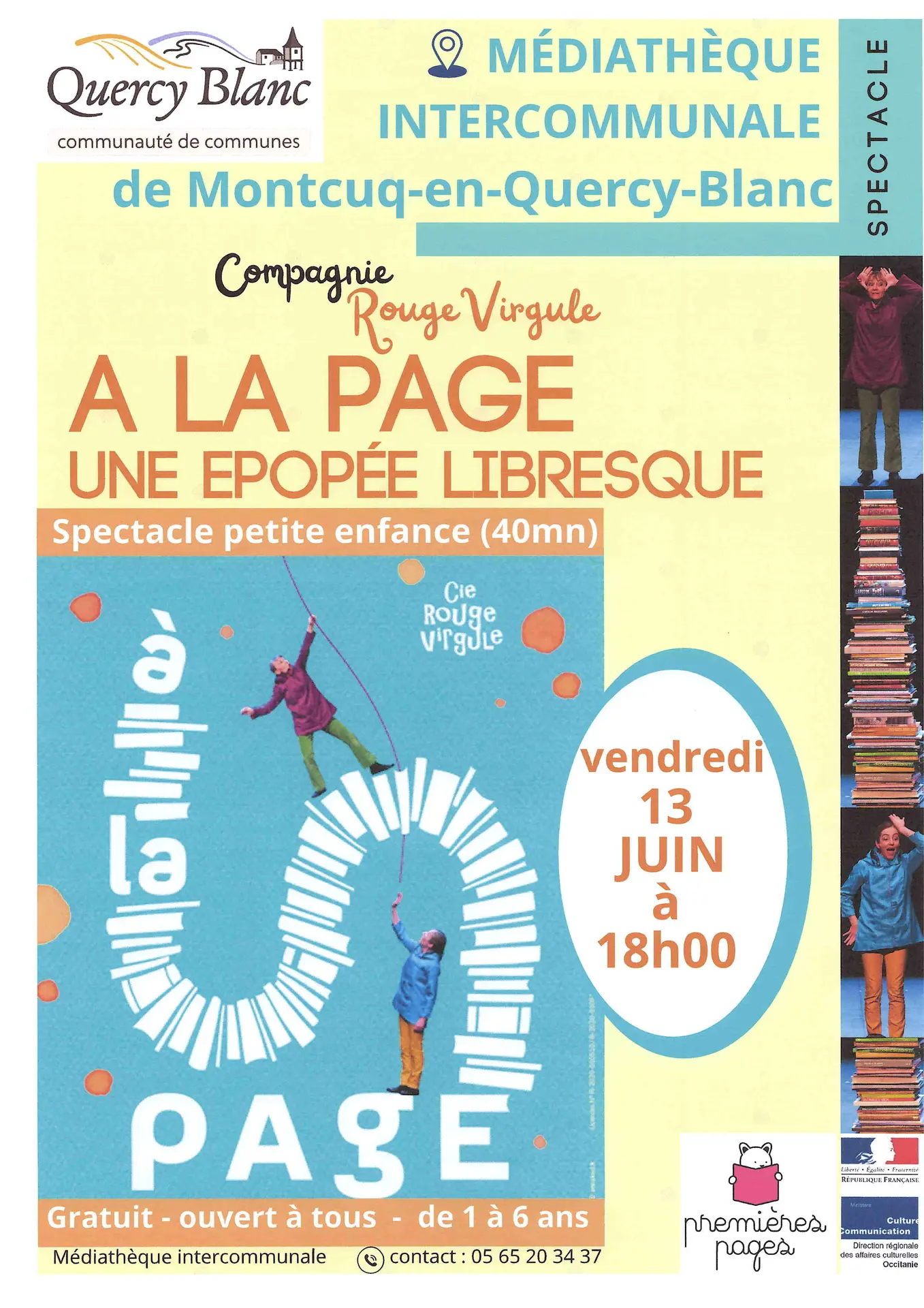 spectacle enfants médiathèque Mtq 13.06.2025