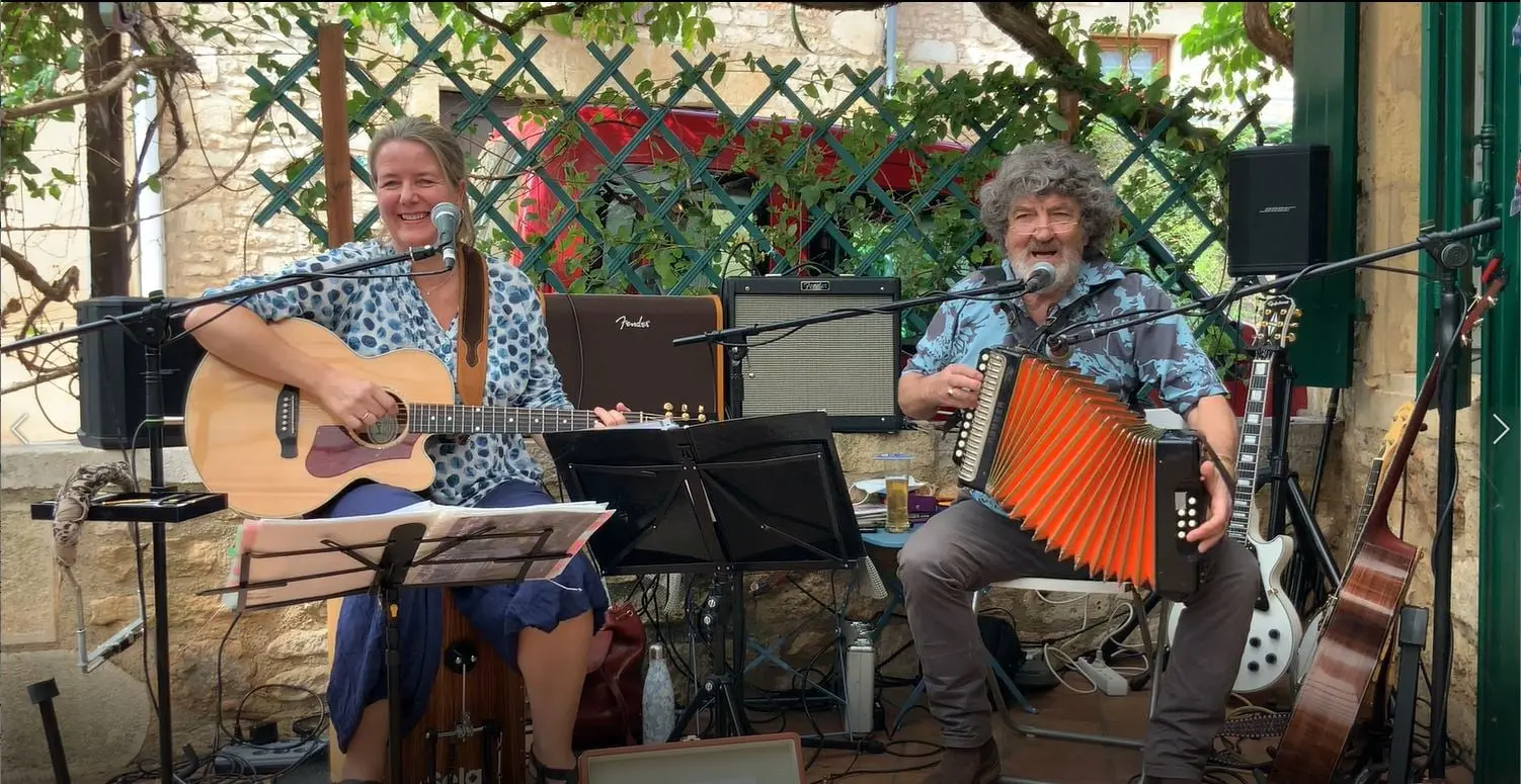 sur scène