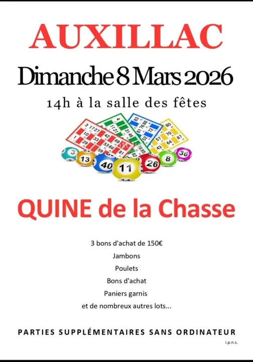 Quine de la chasse à auxillac