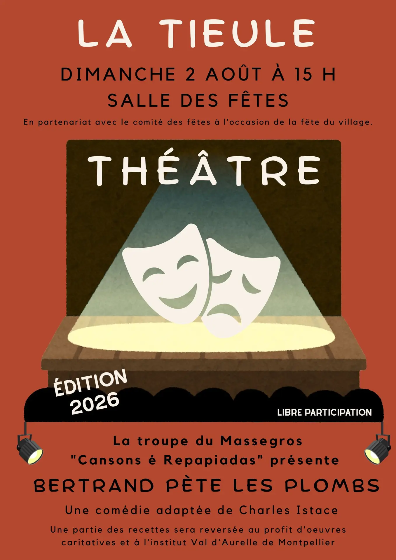 AFFICHE THEÂTRE 2026 - LA TIEULE