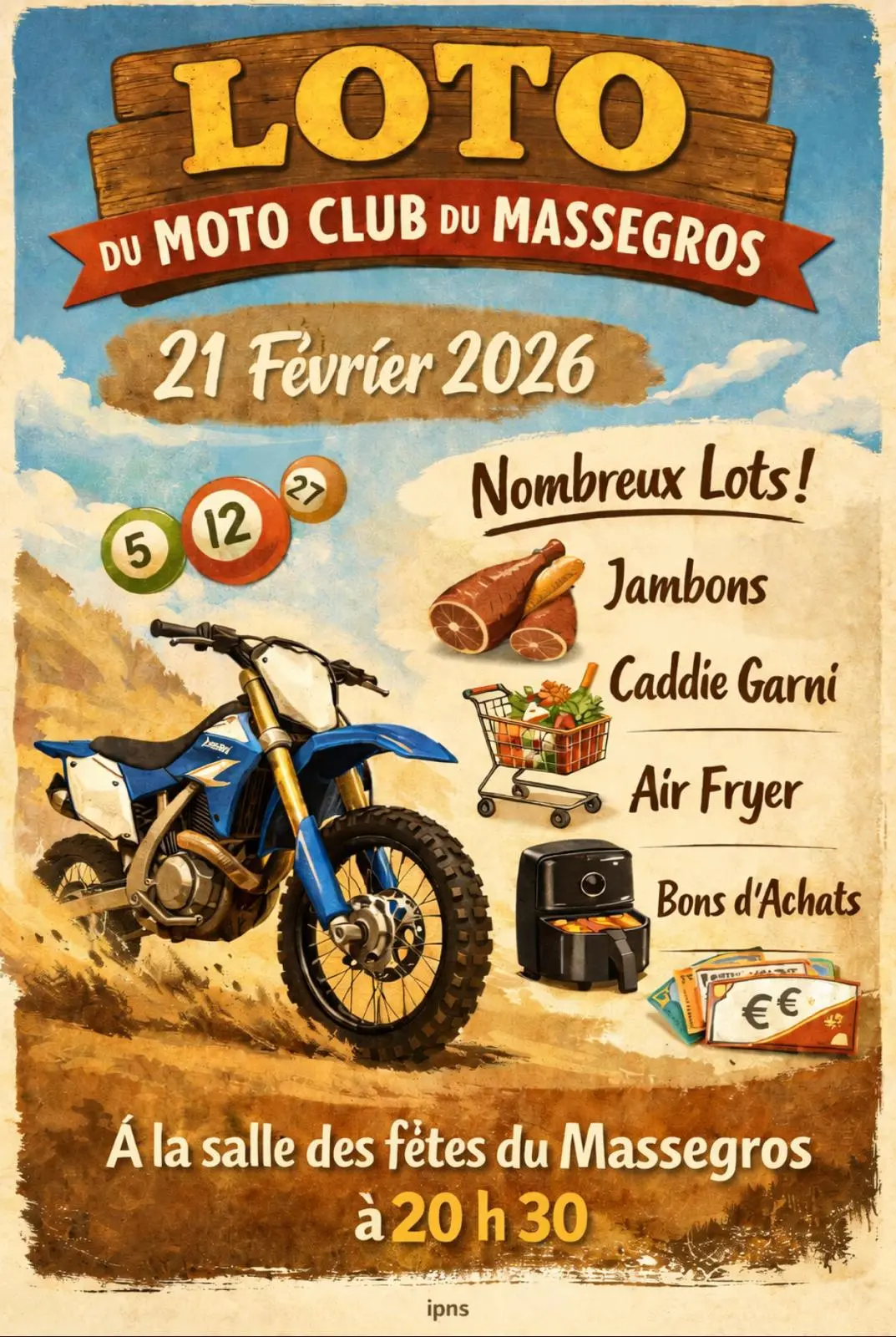 Loto du club de moto du massegros