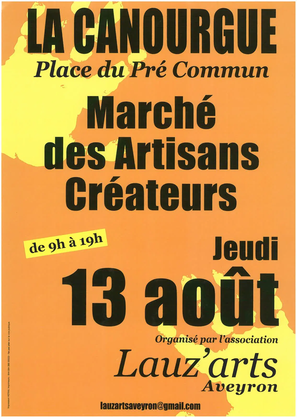 Marché des artisans créateurs à La Canourgue