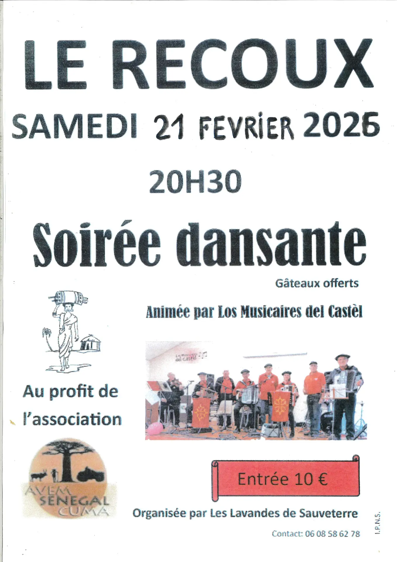 SOIREE DANSANTE LE RECOUX