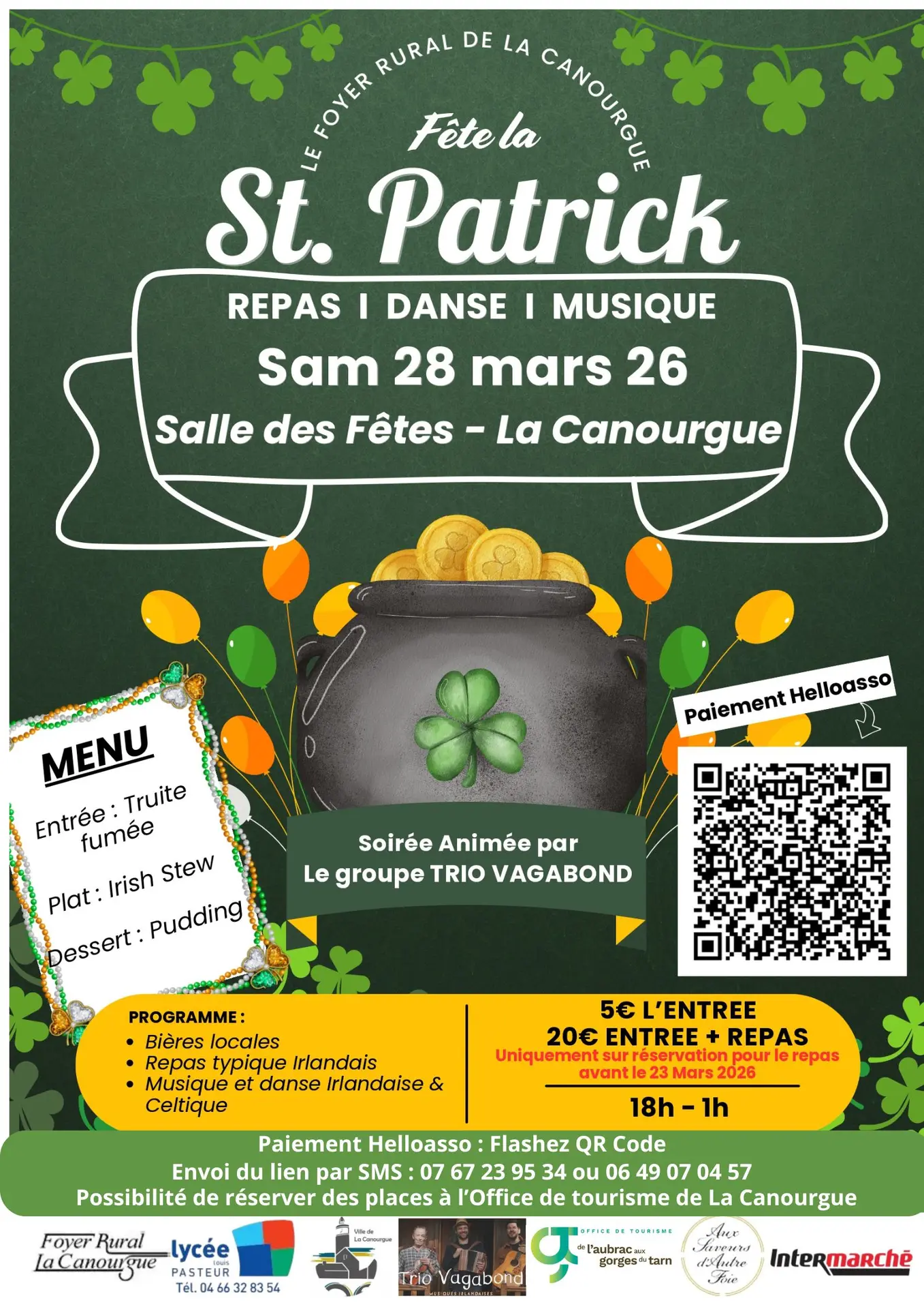 Soirée St Patrick La Canourgue