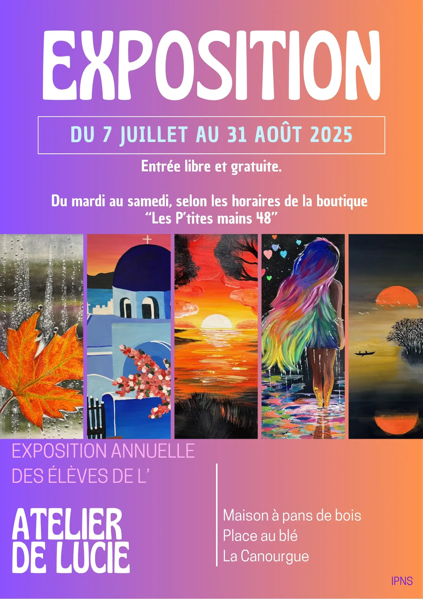 Exposition annuelle de l'atelier de Lucie