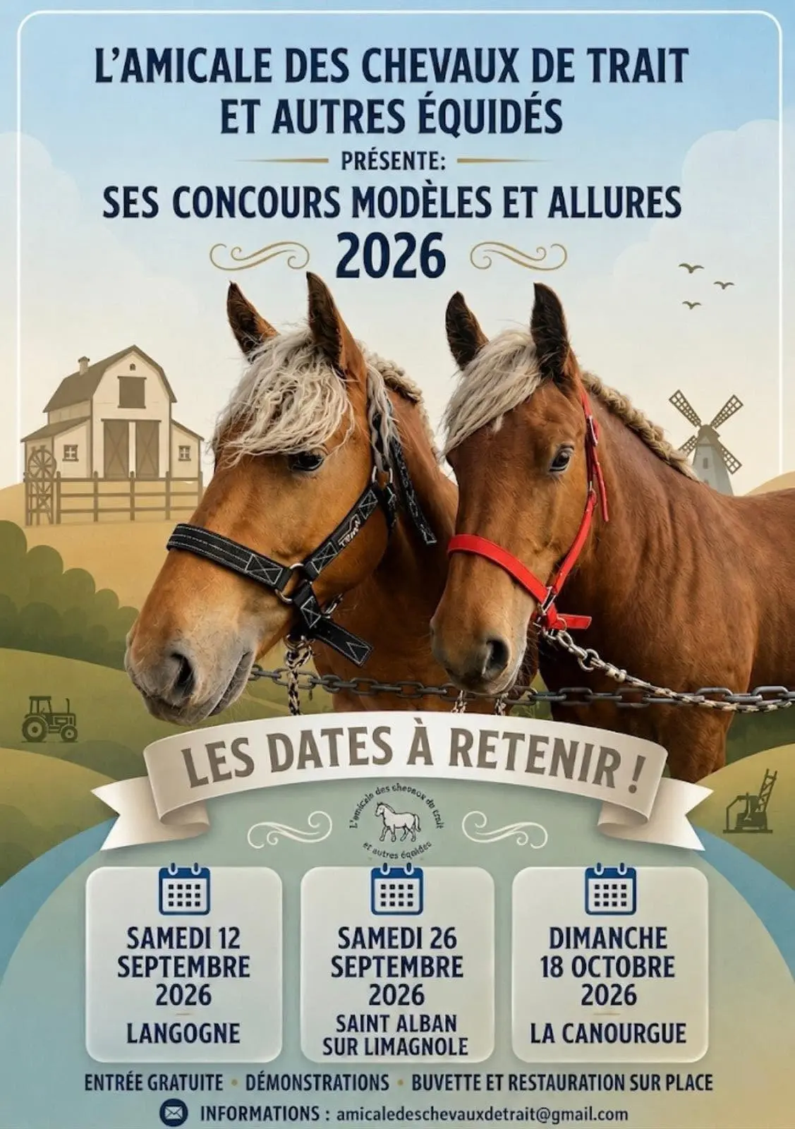 concours de chevaux de trait