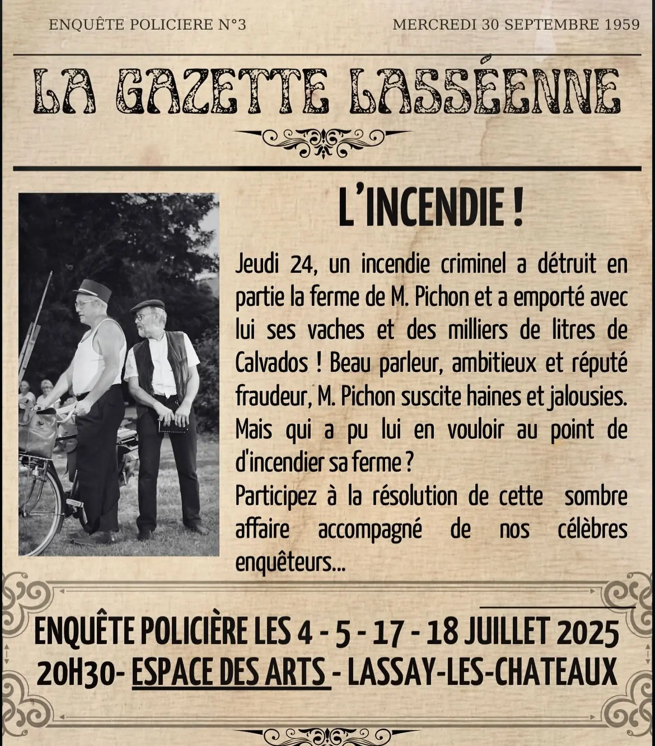 enquête policière Lassay