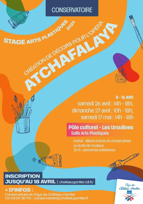 AFFICHE ATCHOUM ARTS PLASTIQUES