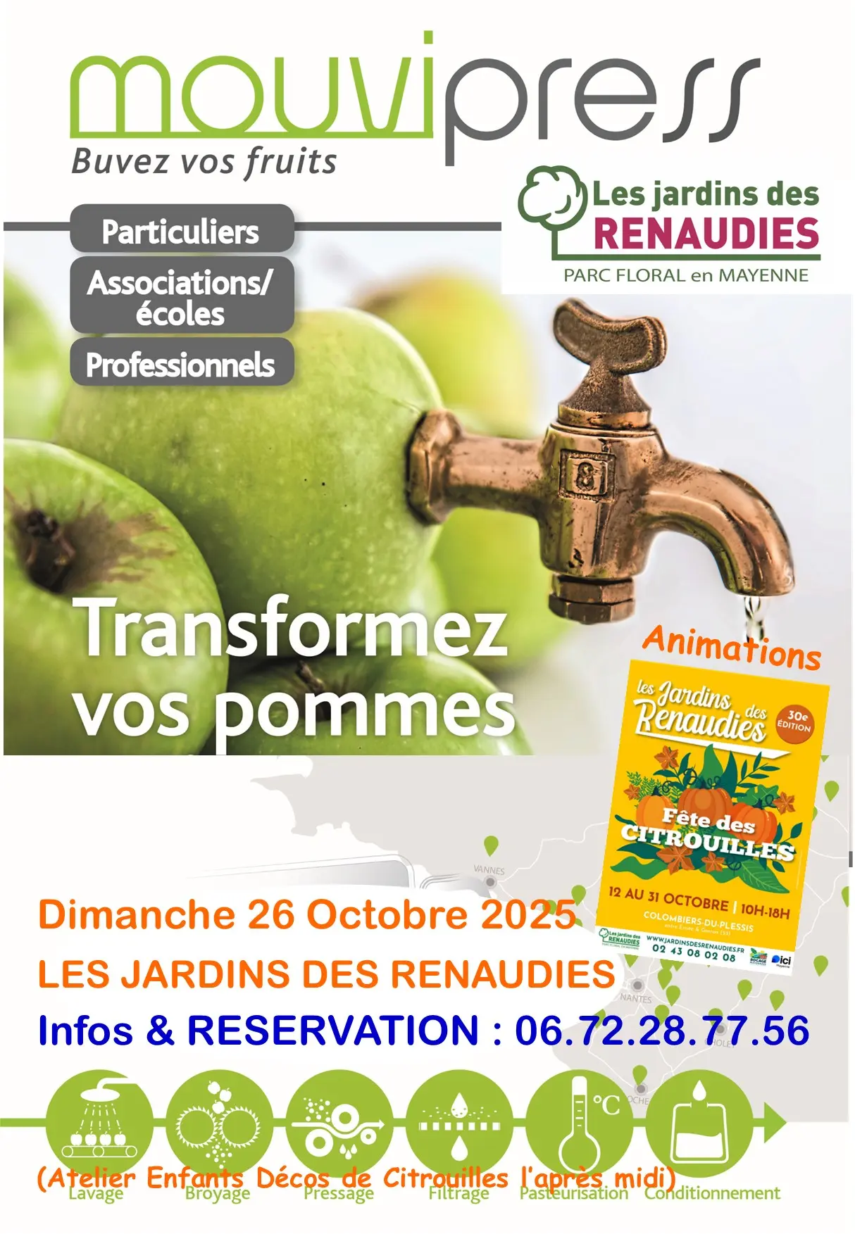 Les Jardins des Renaudies - Journée Jus de Pomme et Décos de Citrouilles - 26 Octobre 2025
