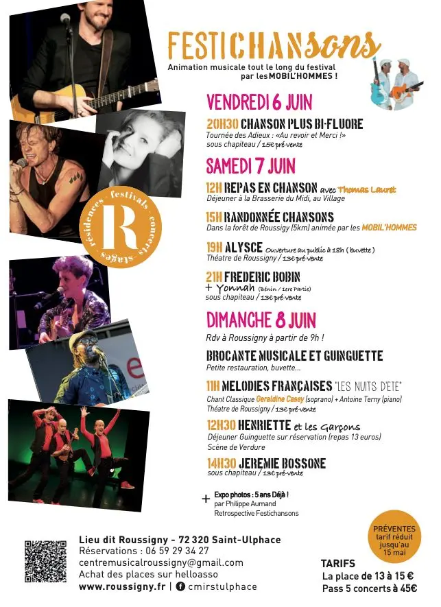 Programme festichansons