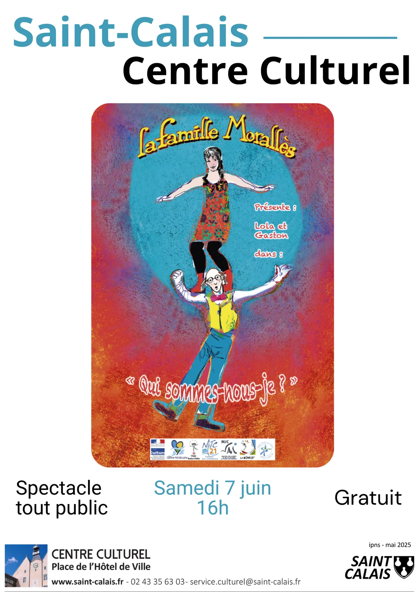 Affiche spectacle  Qui sommes-nous-je ?  - 7 juin 2025