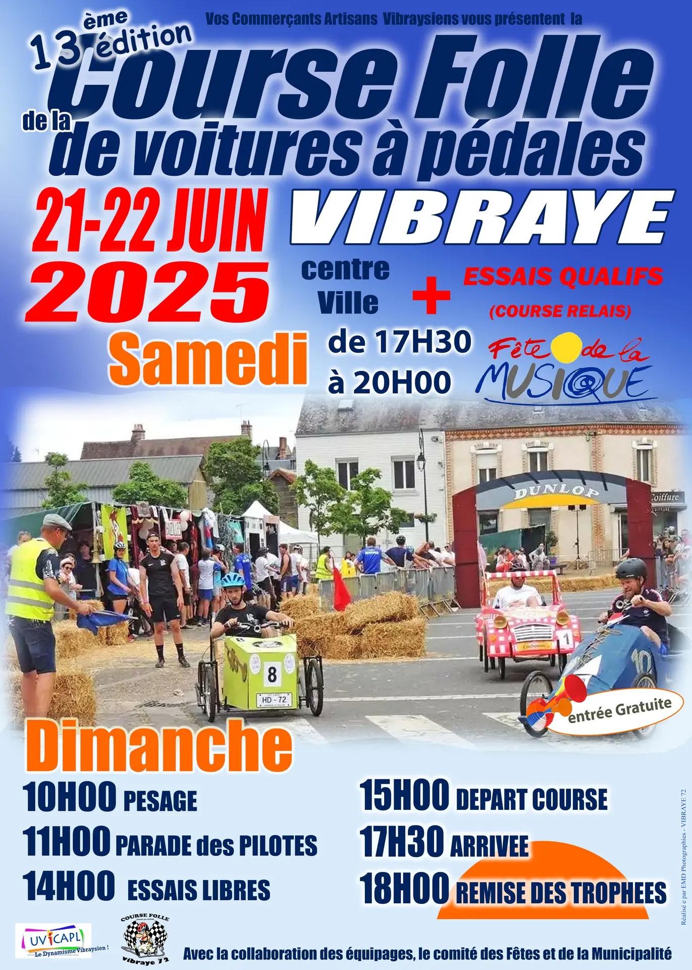 affiche course folle 2025