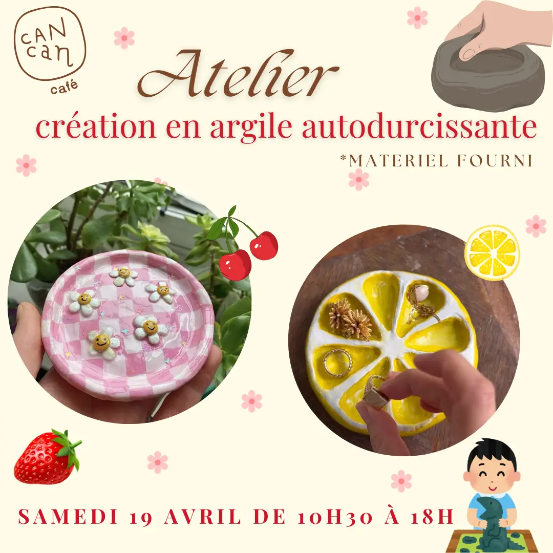 Atelier argile autodurcissante