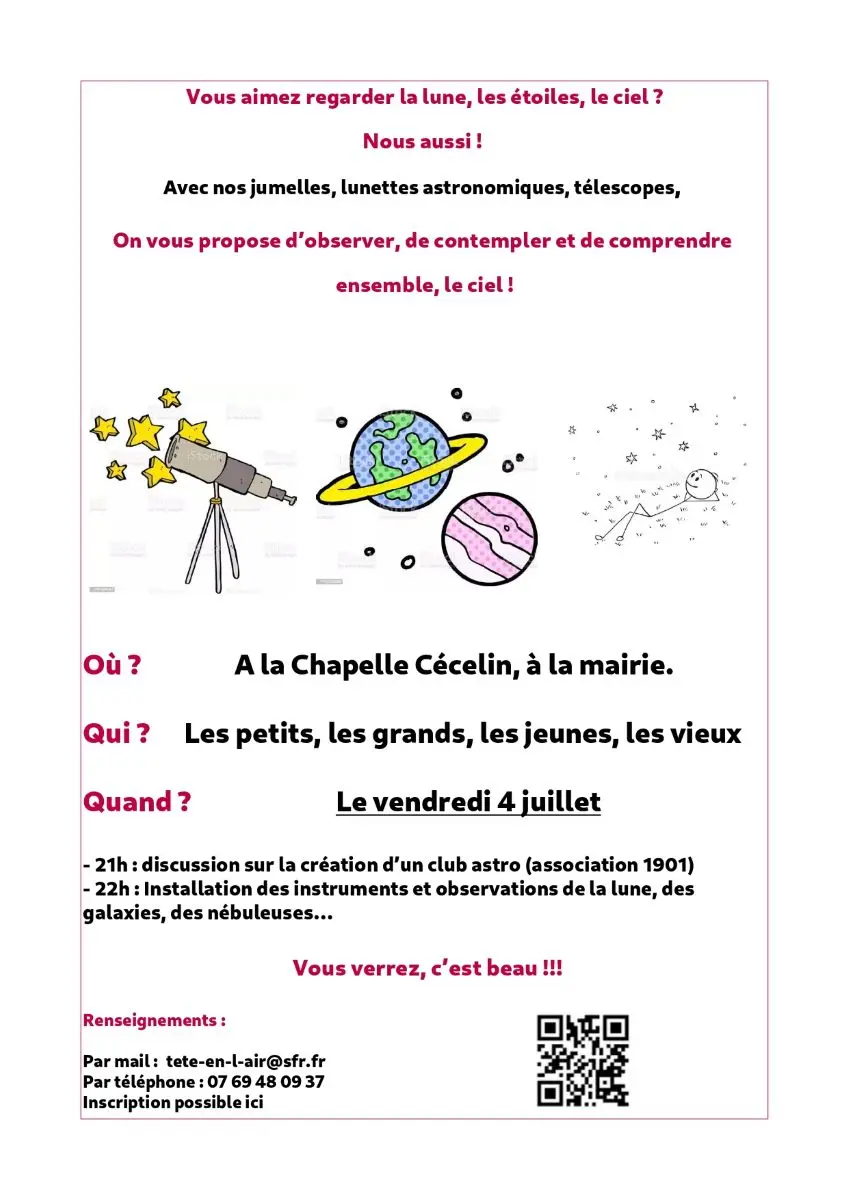 07 04 CHAPELLE CECELIN Observons les étoiles