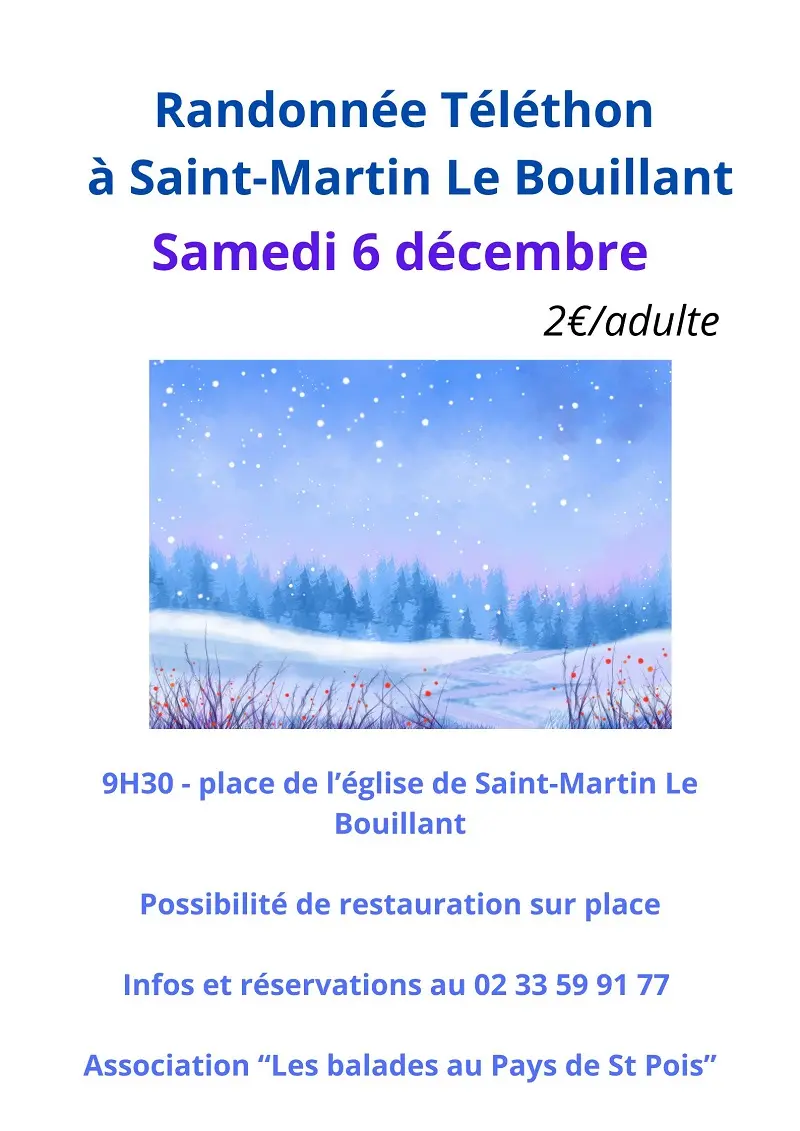12 06 ST MARTIN LE BOUILLANT Rando Téléthon