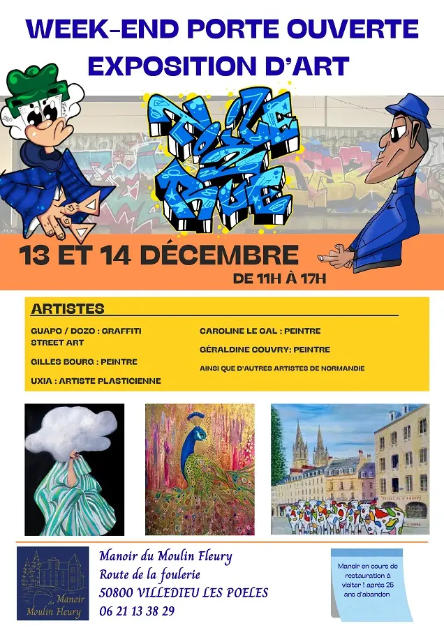 12-13-et-14-VILLEDIEU-Exposition-Manoir-Moulin-Fleury