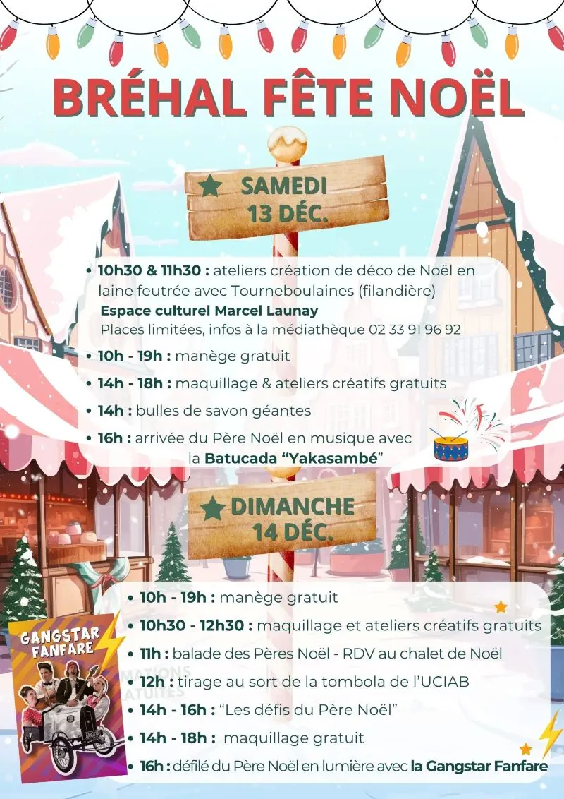 Marché de Noël Bréhal 2025