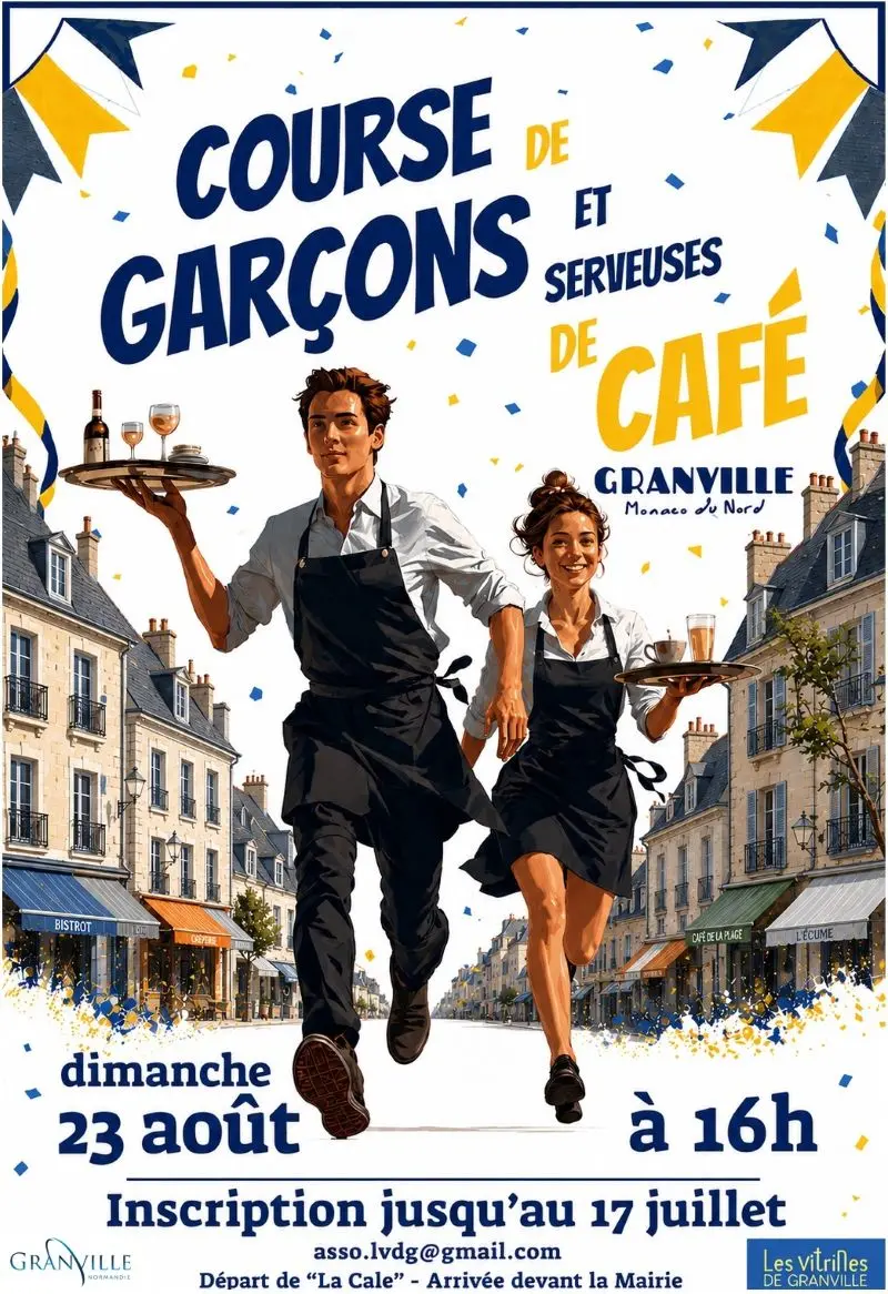 2026 - course garcons et serveuse de café