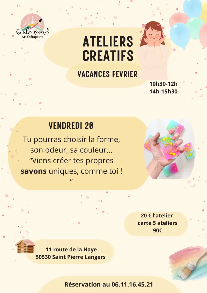 2026 - atelier créatif savons - 20 fév
