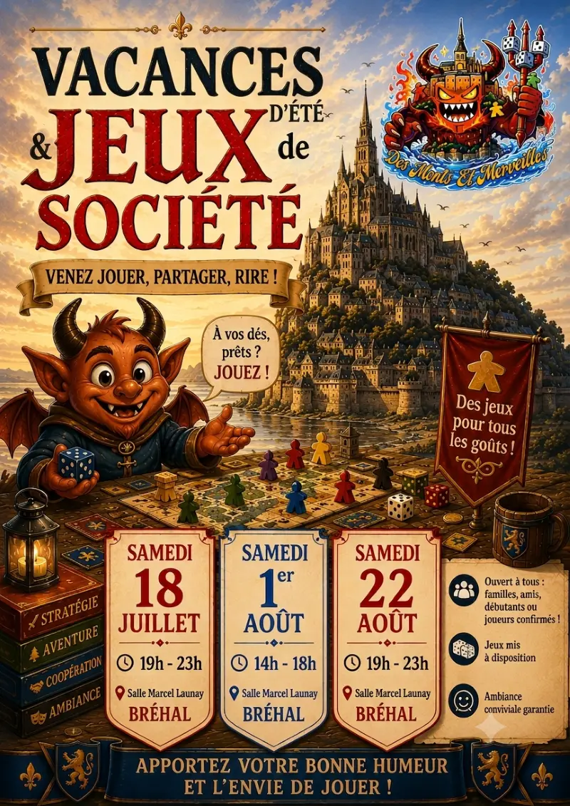 2026 - vacances jeux de société bréhal