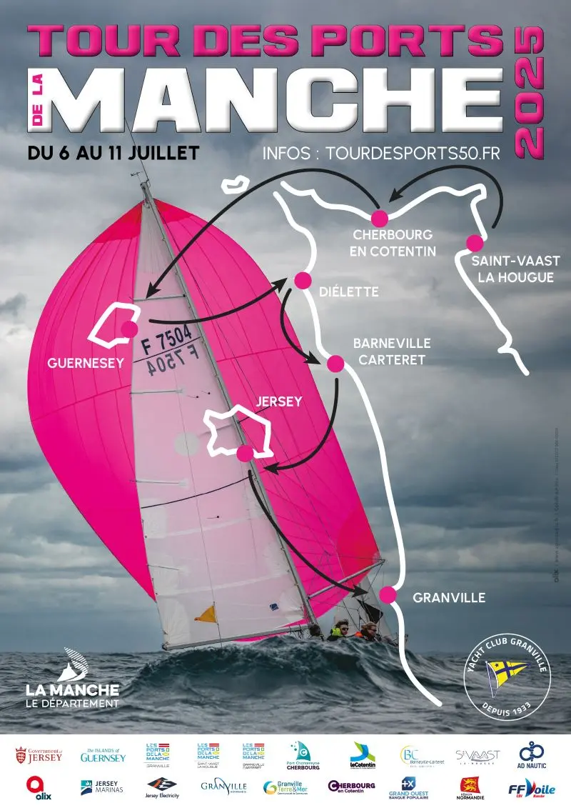 Affiche Tour des ports de La Manche 2025