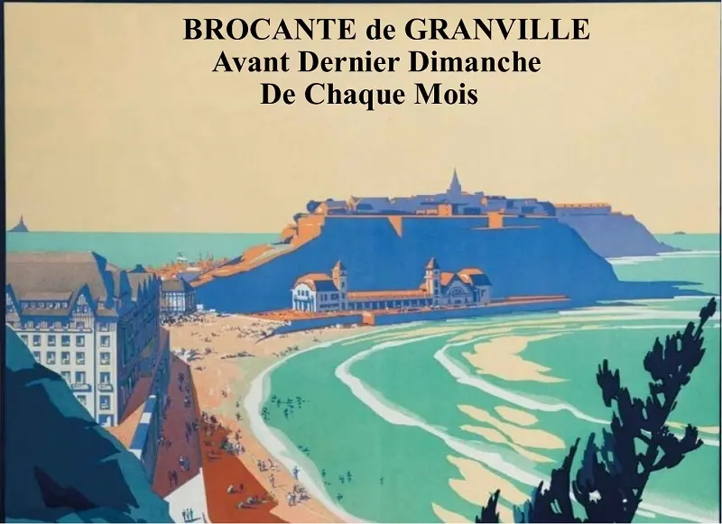 Affiche Granville roc bleu