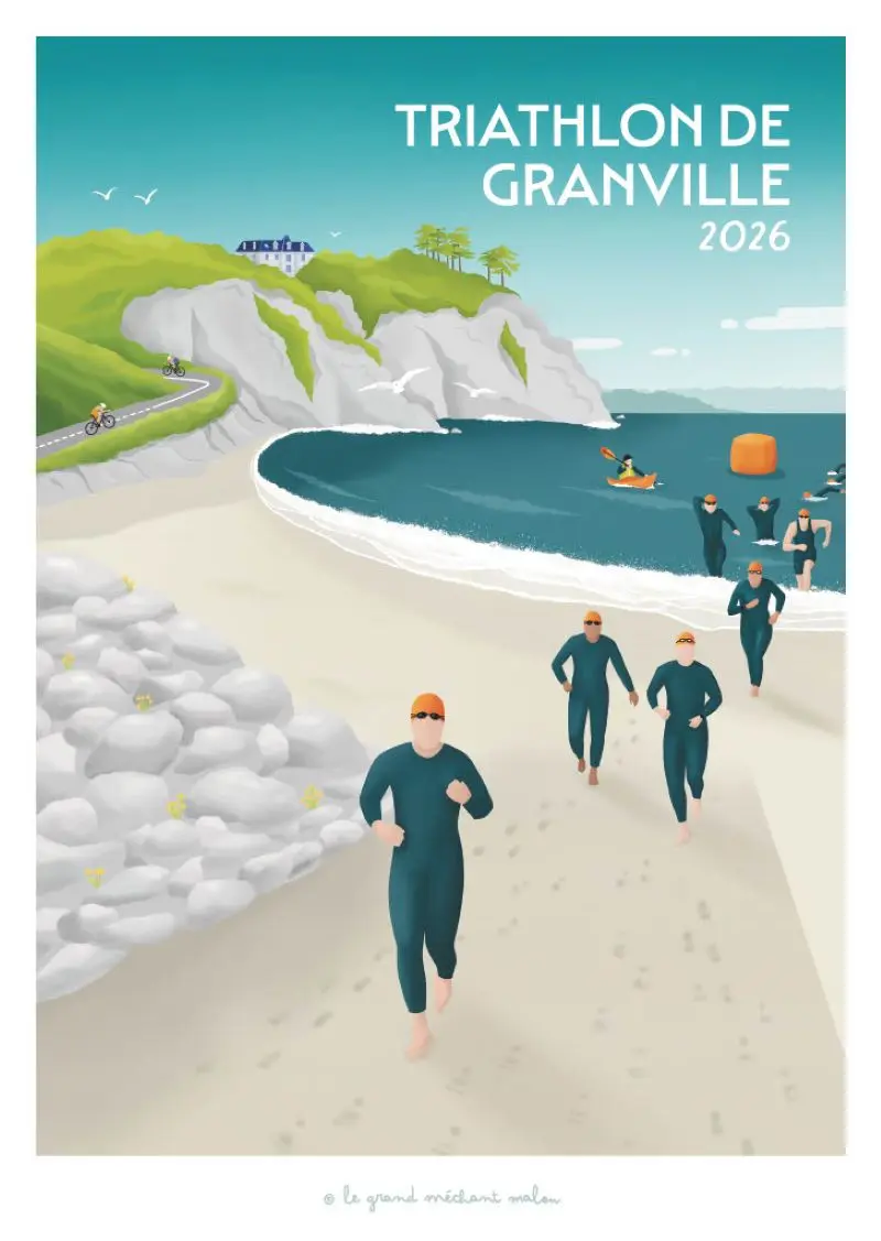 2026 - Affiche Triathlon de Granville 2026