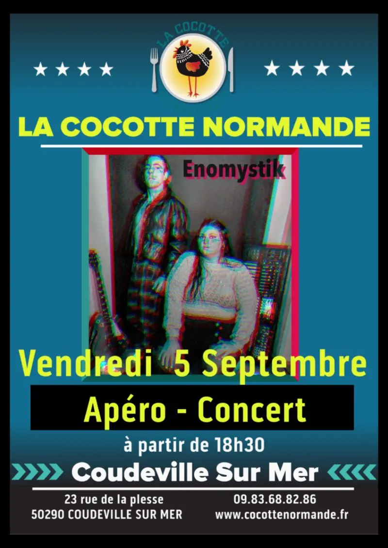 Affiche enomystick La cocotte normande Coudeville sur mer 2025