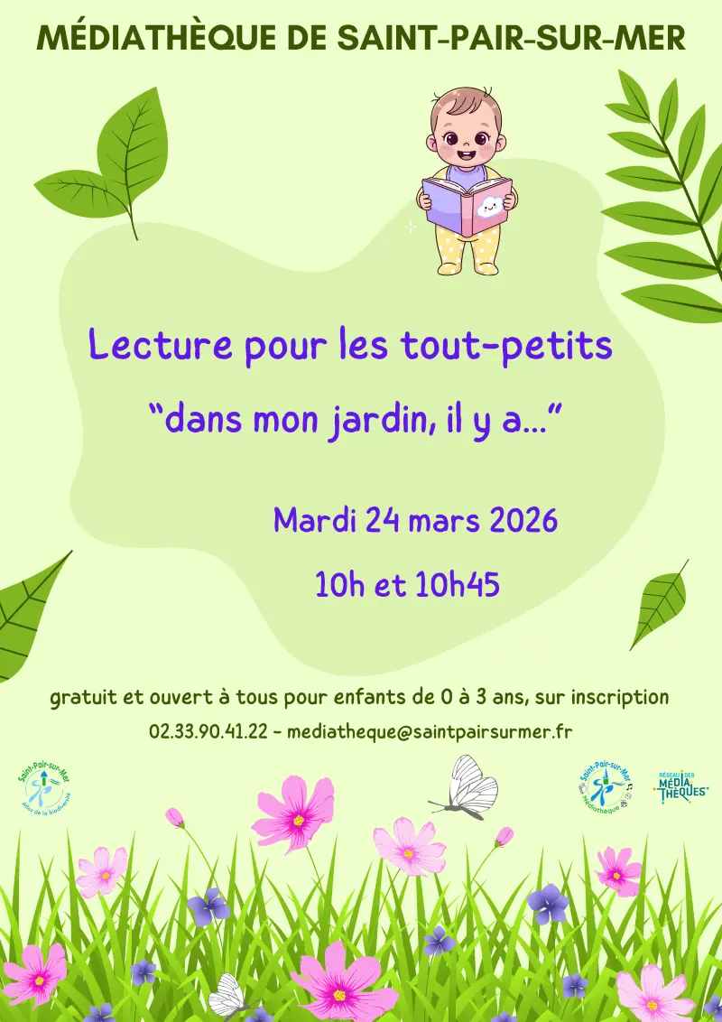 Affiche lecture tapis jardin 2026