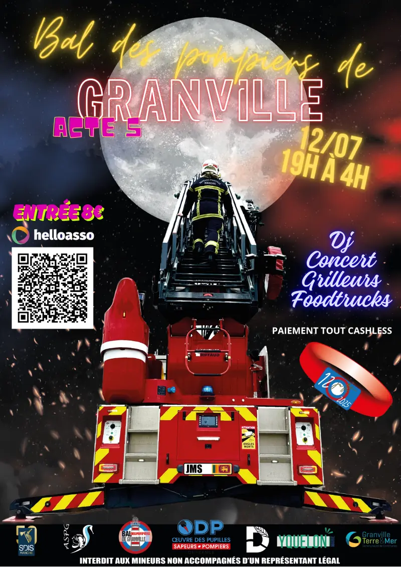Bal des pompiers de Granville 2025