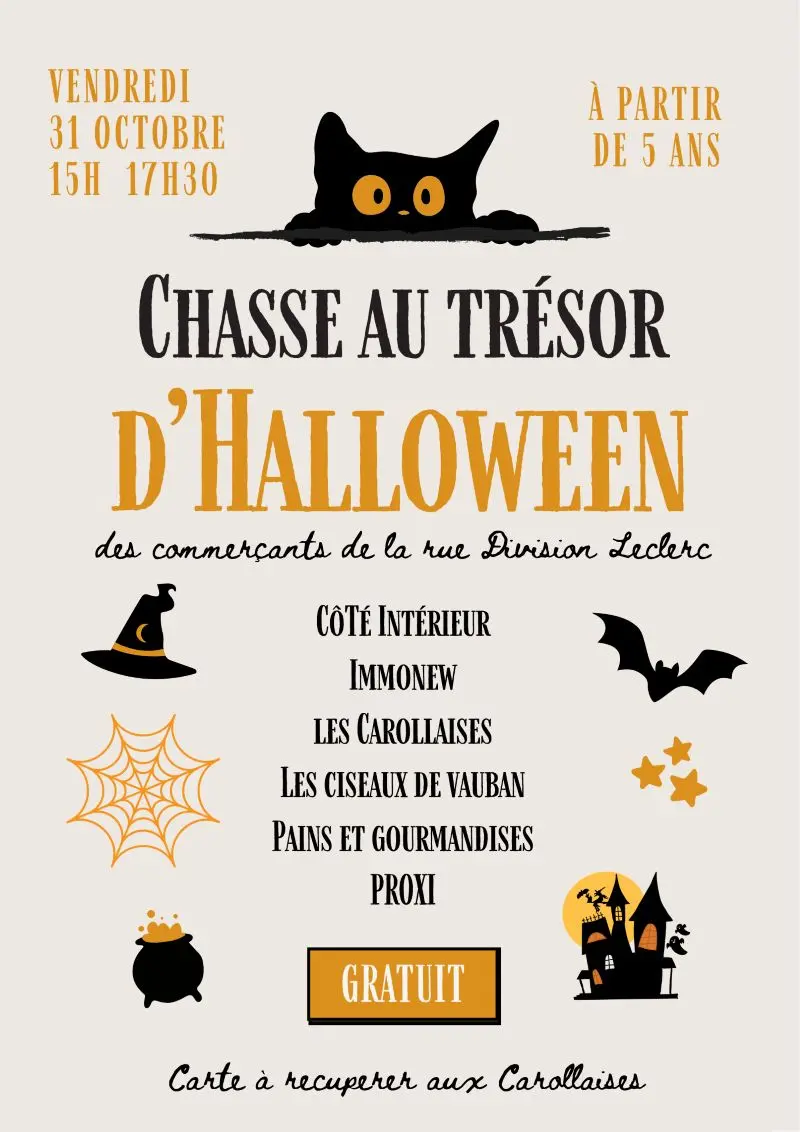 Chasse aux trésors Halloween Les Carollaises Carolles 2025