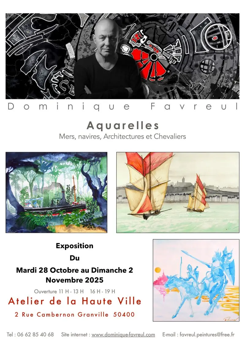 Dominique FAVREUL Exposition Aquarelle Granville 2025