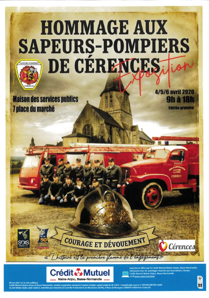 2026 - Expo hommage aux sapeurs-pompiers de Cérences
