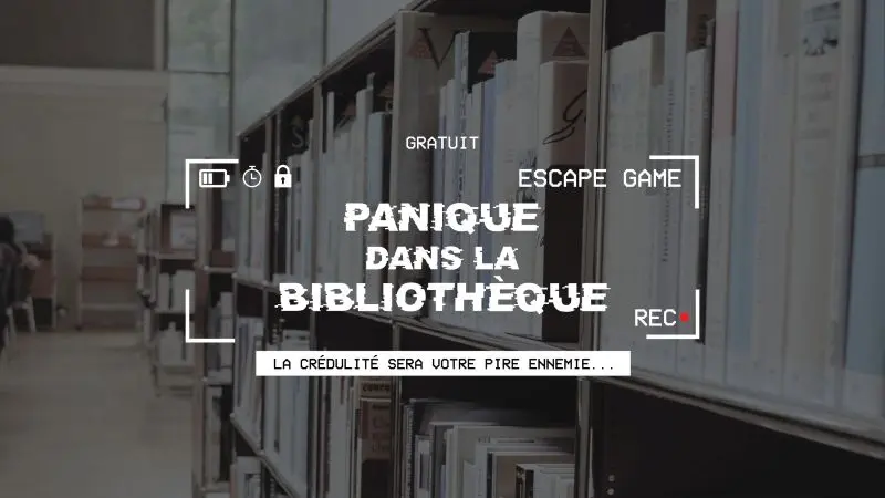 Escape game Panique dans la bibliothèque Médiathèque Saint-Pair-sur-mer 2025