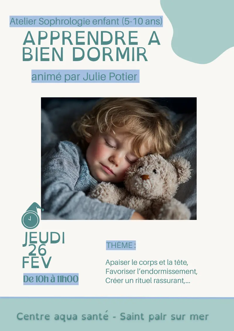 2026 - Flyer Annonce Evènement Atelier Sophrologie Sommeil Relaxation