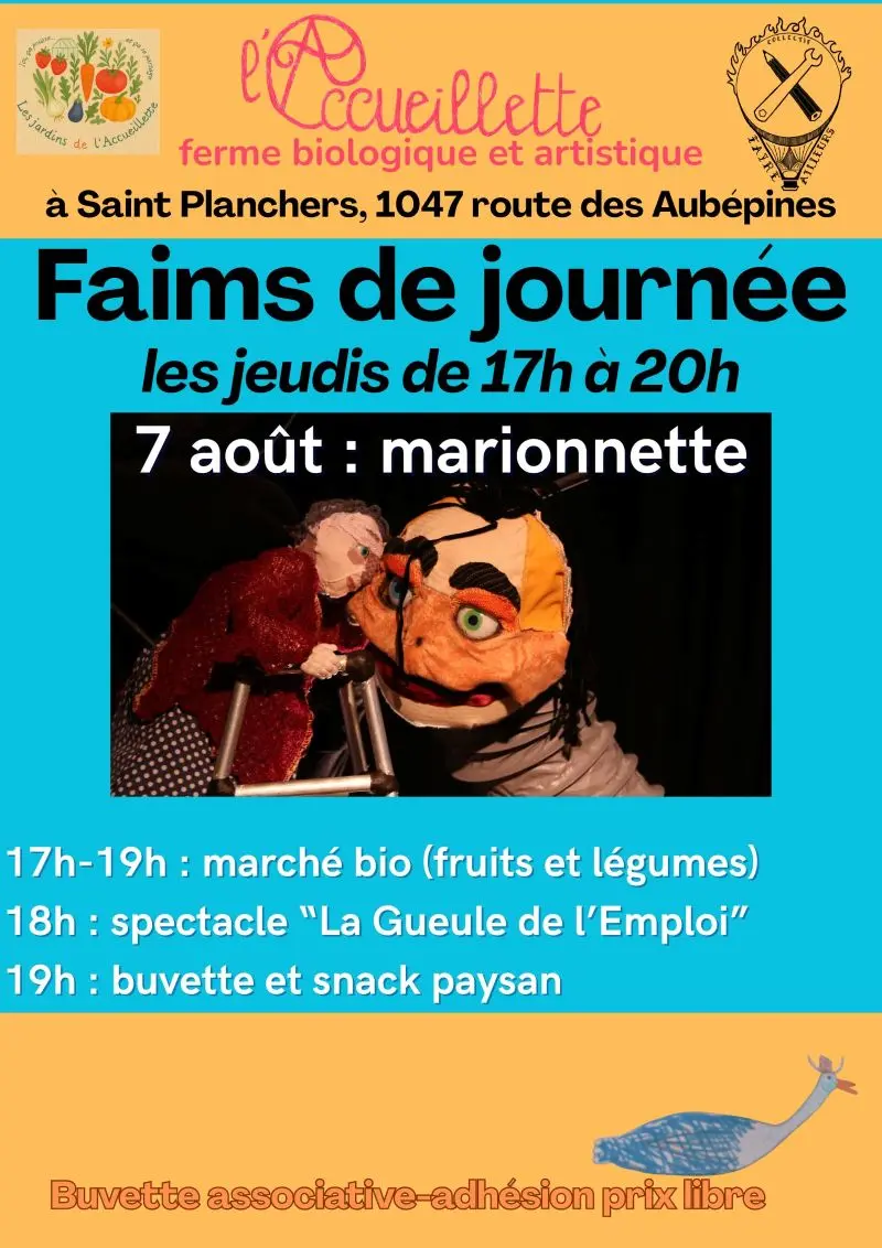L'Accueillette Faim de journée Marionnette 2025