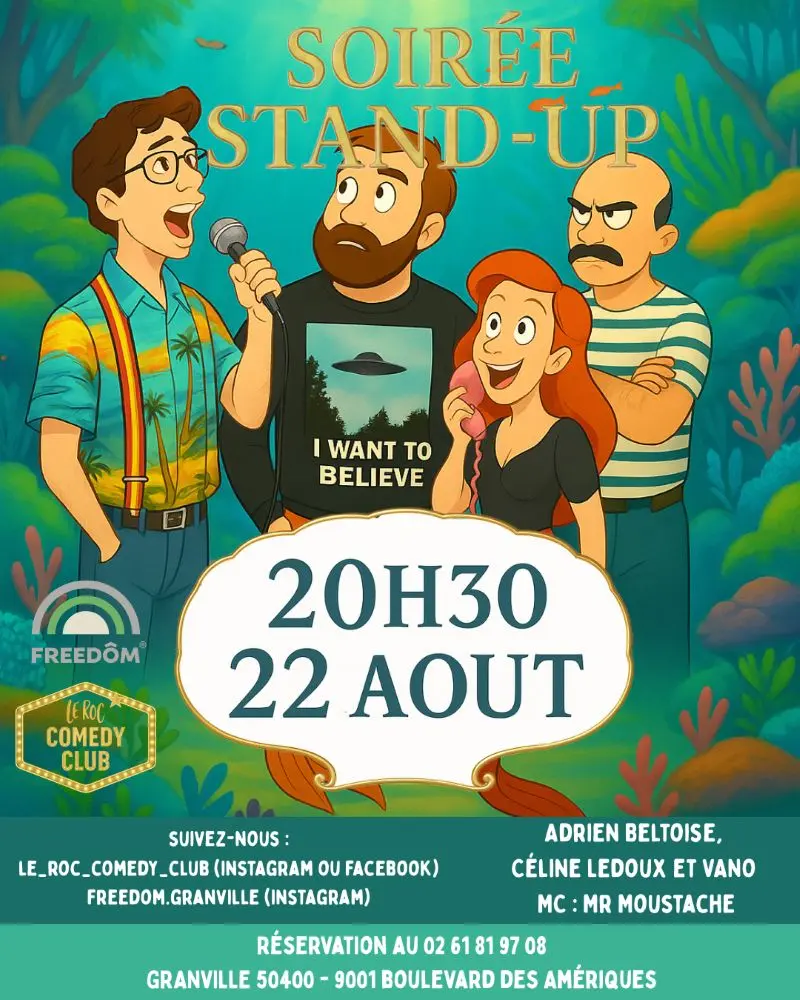 Le Roc Comedy club Granville 22 aout 2025