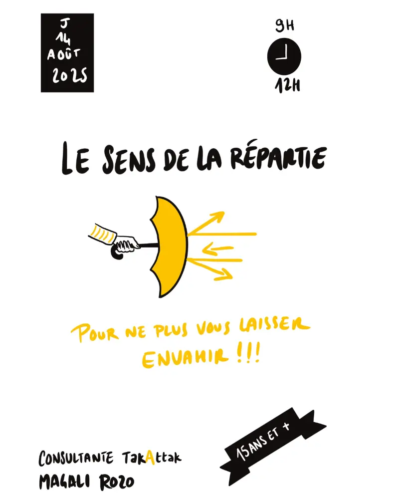 Le sens de la répartie + 15 ans