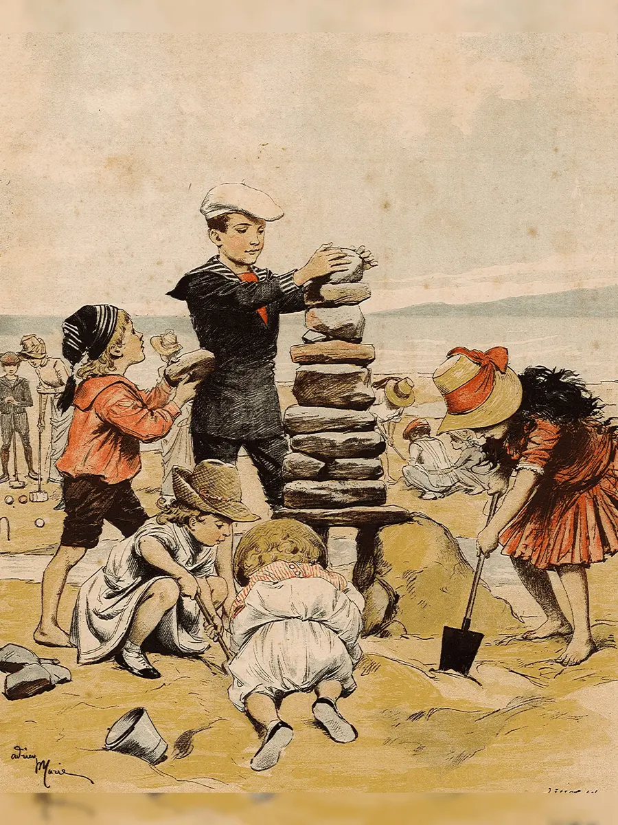 Les jeux d’eau et de plage au musée