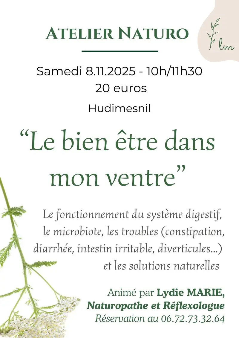 Lydie Marie 2eme partie Atelier Naturo Bien dans mon ventre Hudimesnil 2025