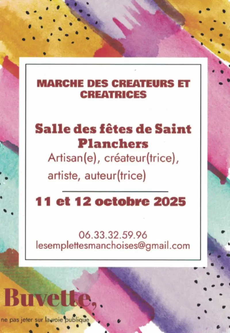 Marche des createurs Saint Planchers 2025