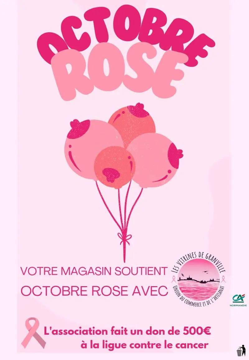 Octobre Rose Les Vitrines de Granville 2025