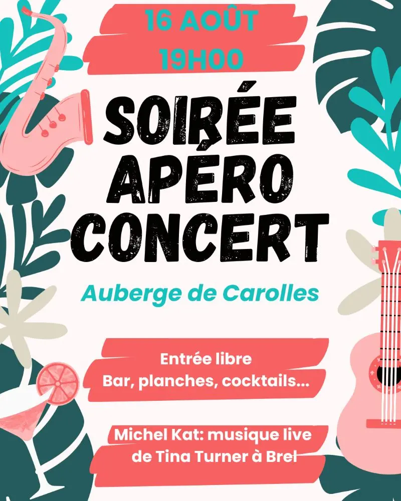 Post IApéro concert Carolles 2025 auberge de carolles