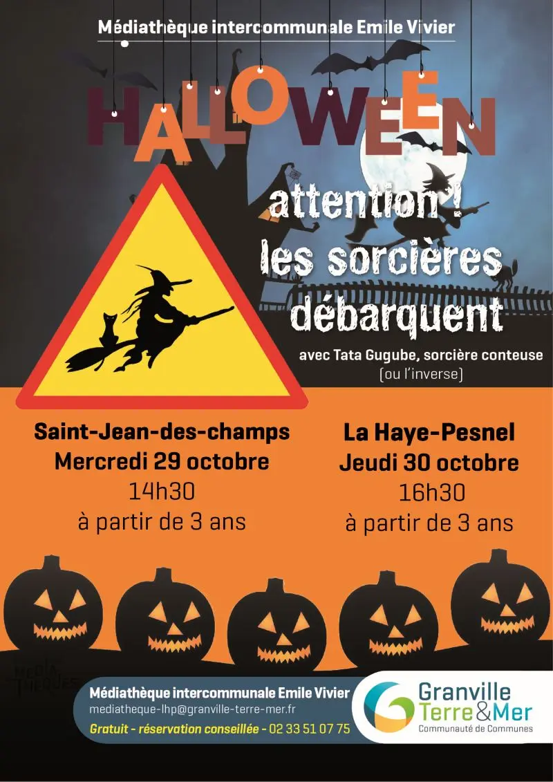 Rendez-vous Médiathèques GTM 2025 halloween 2025